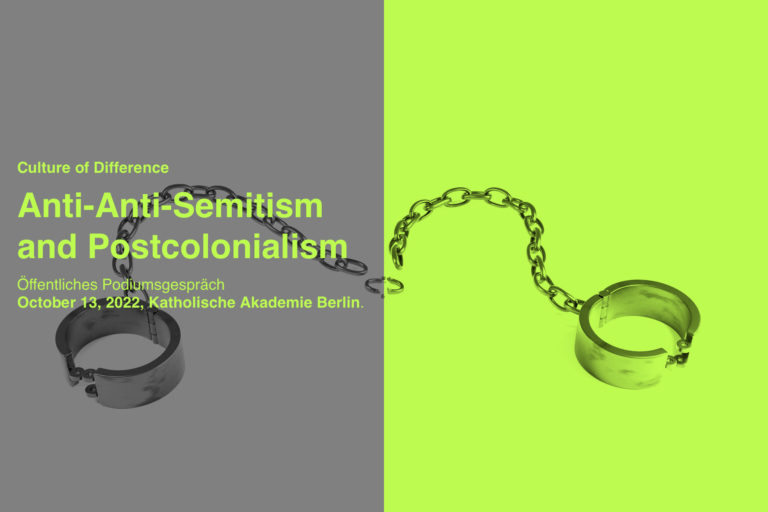 Culture of Difference – Anti-Anti-Semitism and Postcolonialism
