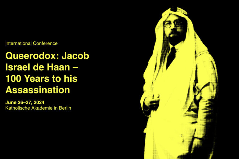 Queerodox: Jacob Israel de Haan – 100 Years to his Assassination
